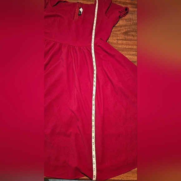Laura Byrnes Women's Pin Up Lucrezia Day Swing Dress Maroon Size XL NWOT - Picture 11 of 11